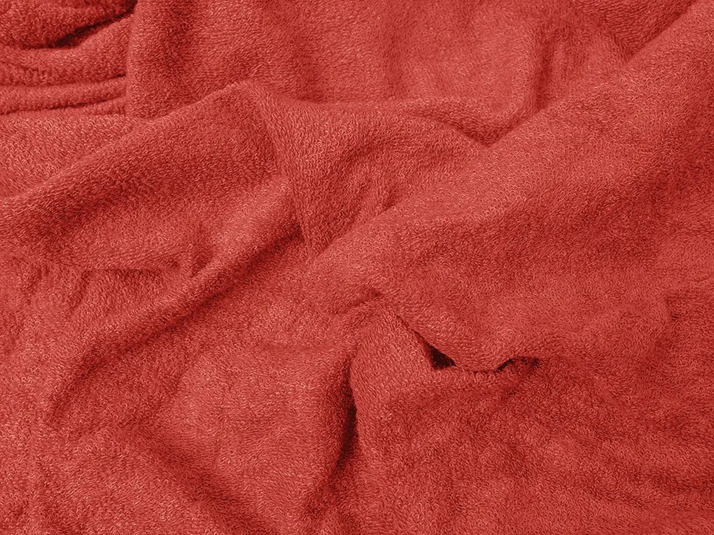 Frottír EXCLUSIVE piros lepedő 160x200 cm