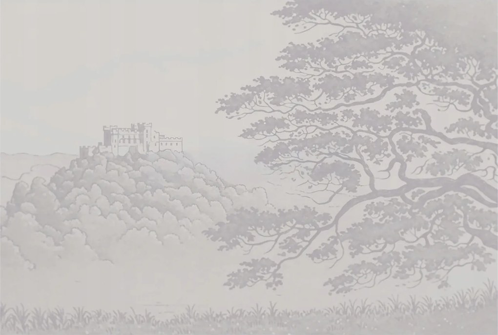 Fotótapéta Flizelin Dekoratív Iroda Kastély tájkép 104x70 Ragasztó