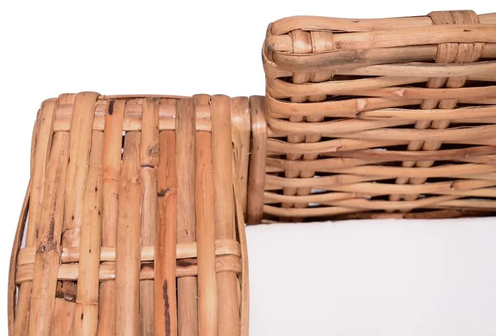 2-személyes természetes rattan kerti kanapé