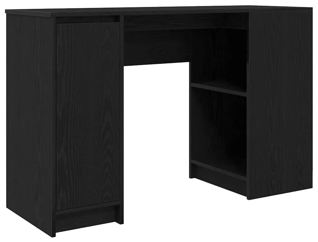 fekete tölgy forgácslap íróasztal 120x42x76 cm