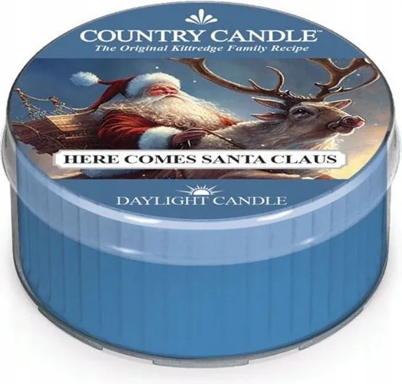 Daylight gyertya Here Comes Santa Claus Country Candle