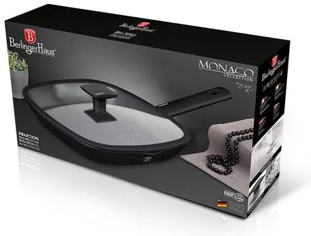 BerlingerHaus Grill serpenyő fedővel (28 cm) Monaco Collection BH/7093N