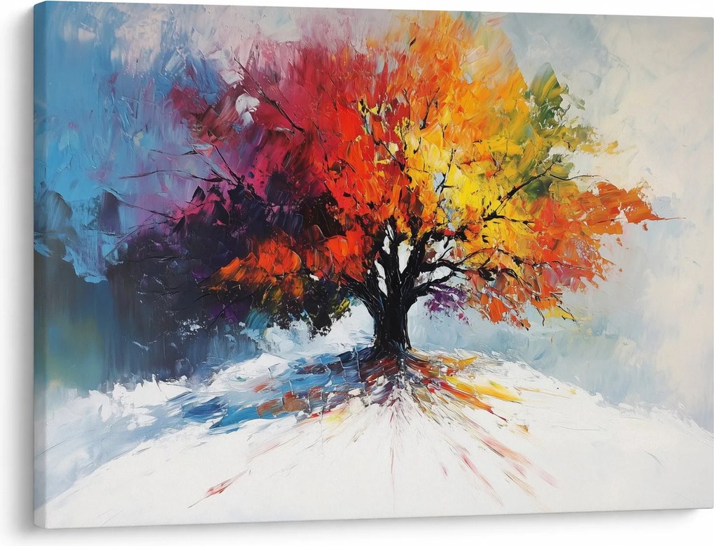 Kép - Színes fa (70x50 cm)
