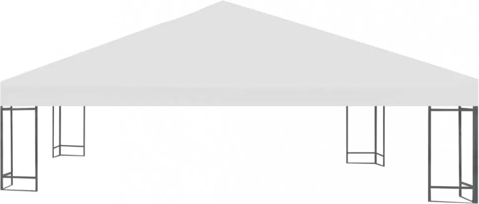 krémfehér pavilon tetőponyva 310 g/m², 3 x 3 m