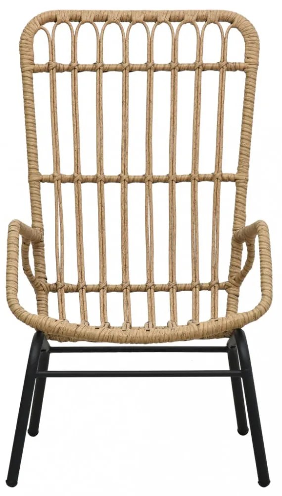 világosbarna polyrattan kerti szék