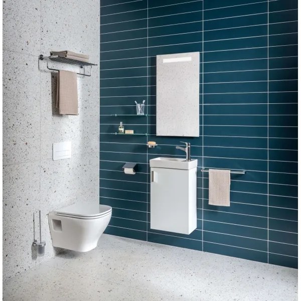 JIKA H45J5111753001 - PETIT fürdőszobai szekrény mosdóval, 58,5x38,6 cm, fehér