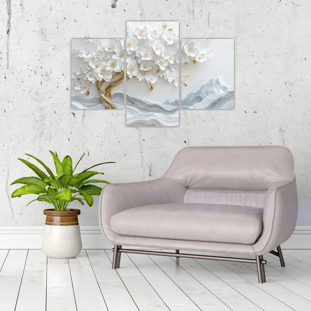 Kép – 3D elegáns életfa (90x60 cm)