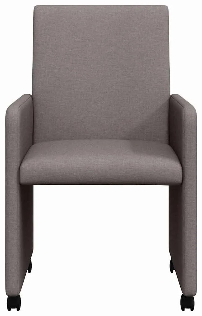 Kerekes Étkező Székek 2 pcs Tópszínű 57 x 66 x 94 cm szövet