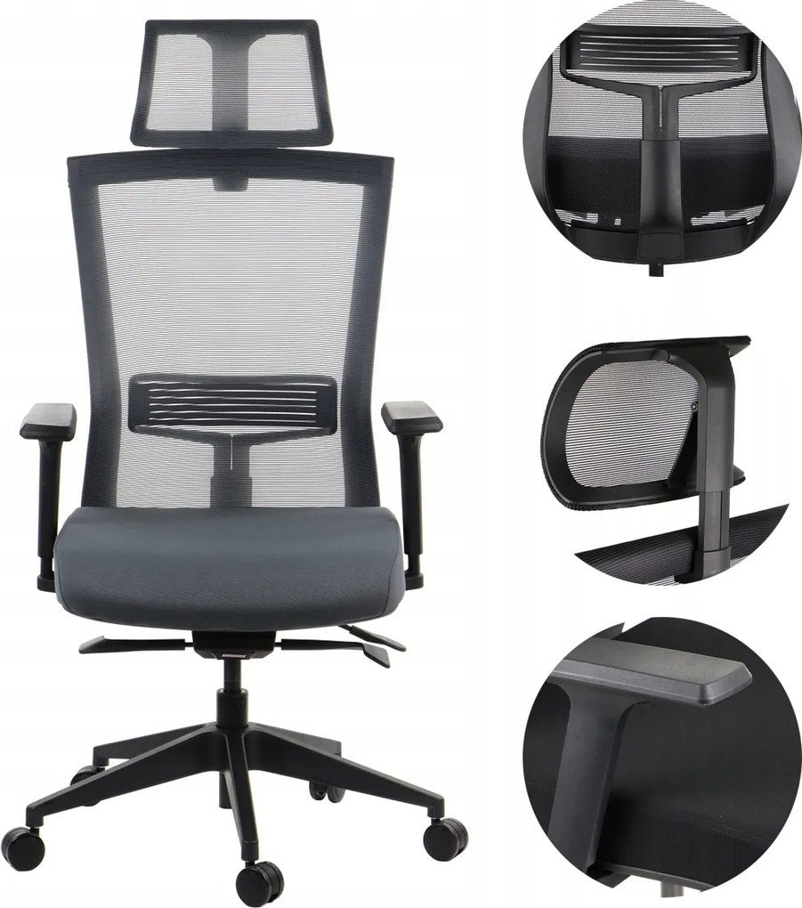 Irodai Szék Hope Szürke, Önsúlyozó, Megfelel A Mrips Rendeletnek