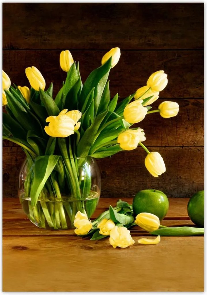Poszterek 70x100 Sárga tulipánok
