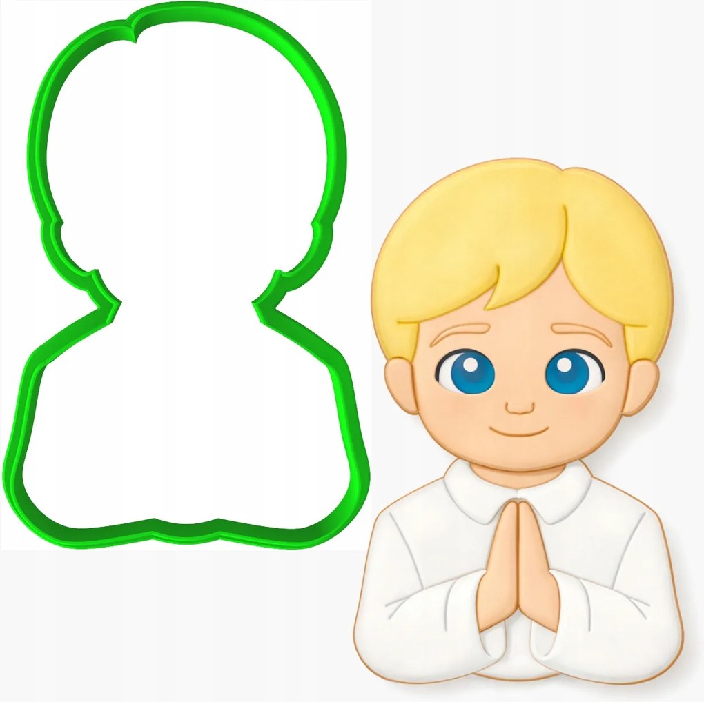 Forma Keksz- és mézeskalács lyukasztó Áldozás Fiú Ima 10cm