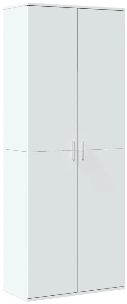 fehér szerelt fa magasszekrény 70 x 35 x 180