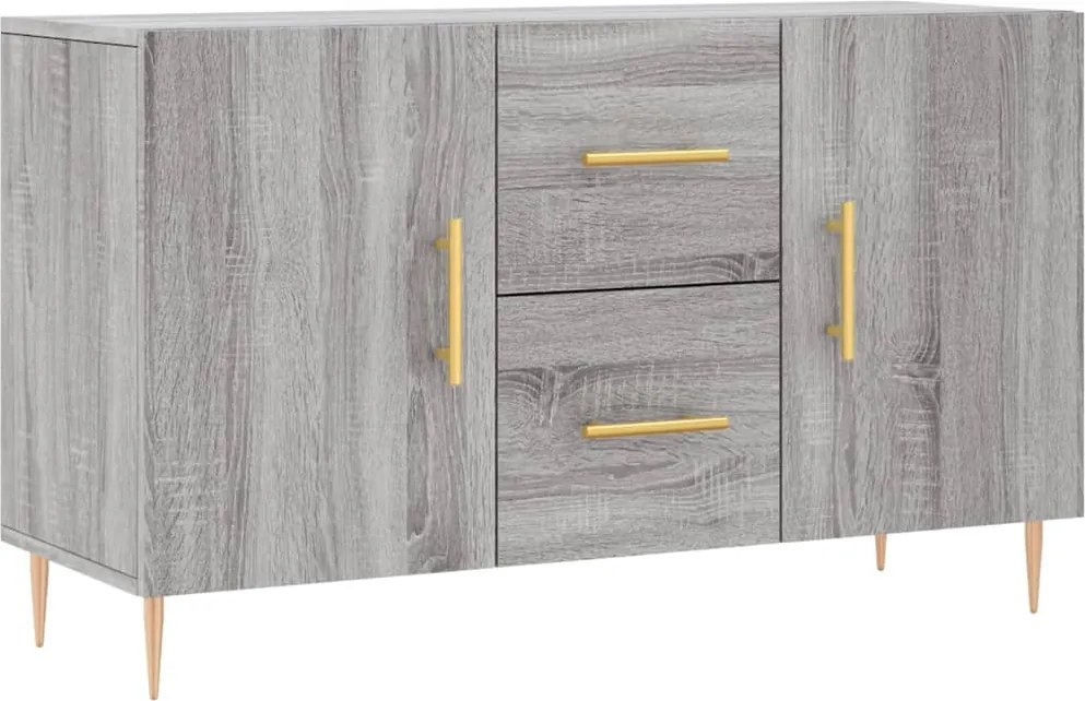 vidaXL szürke sonoma színű szerelt fa tálalószekrény 100 x 36 x 60 cm