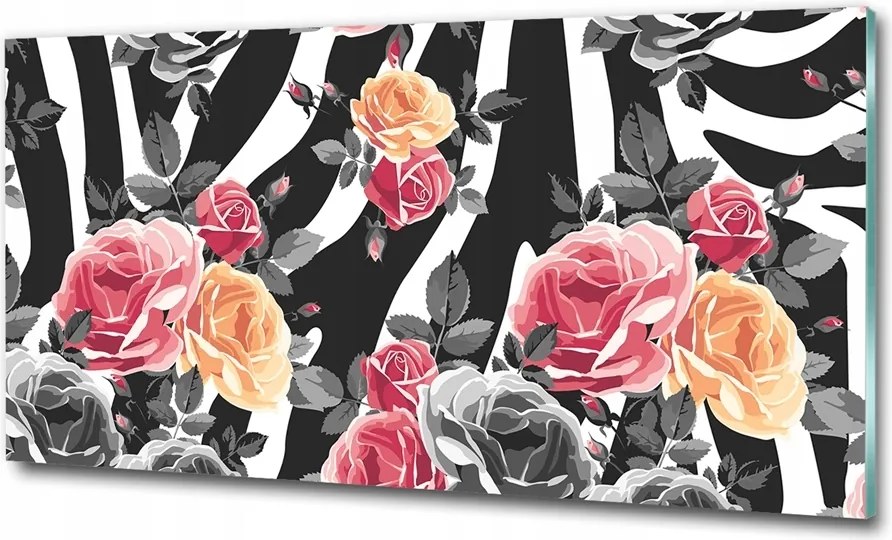 Fotó üvegkép Trópusi levelek 100x70