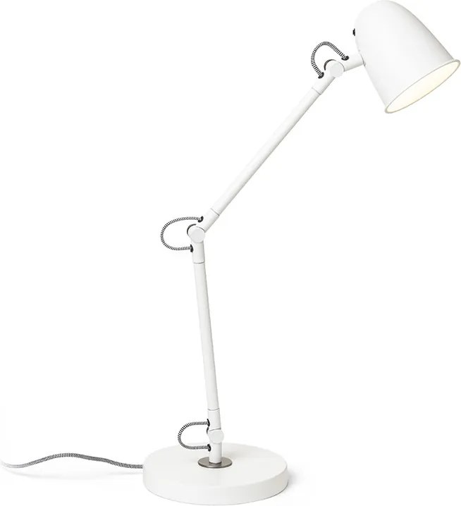 RENDL DANNY stolní bílá matný nikl 230V LED E14 5W