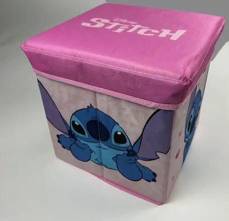 Disney Lilo és Stitch, A csillagkutya Sweet Hearts játéktároló 30×30×30 cm