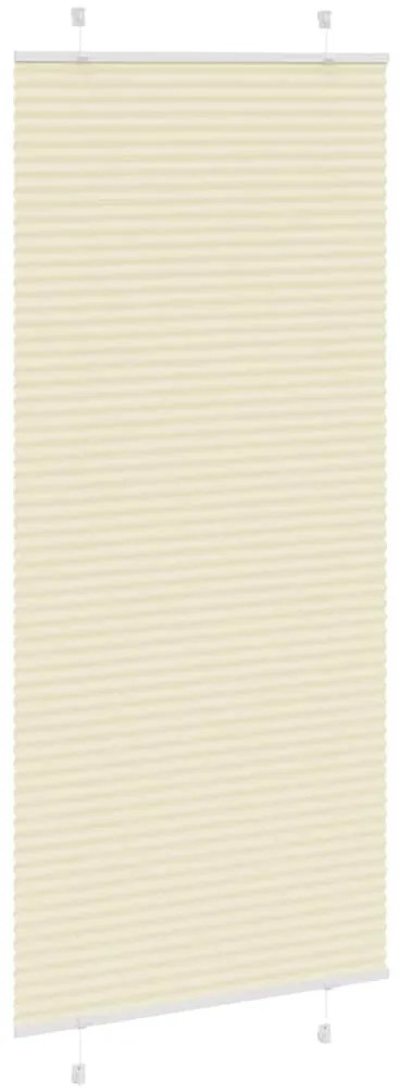 pliszírozott redőny krém 85x200 cm szövetszélesség 84,4 cm