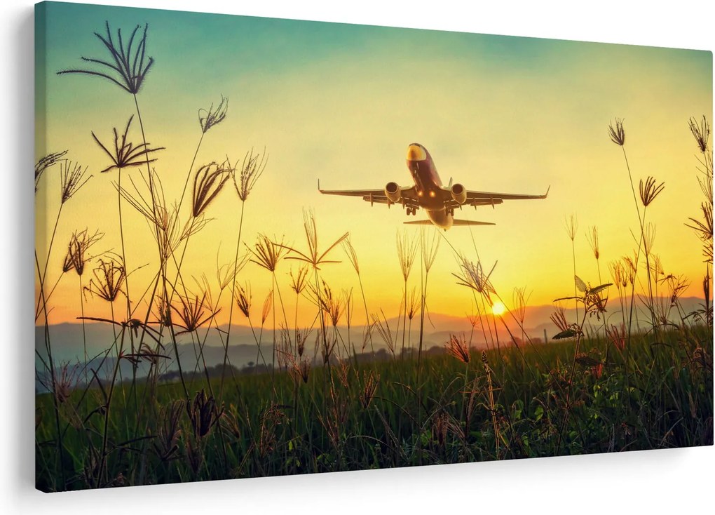 Kép a repülőgép felszállásáról (90x60 cm)