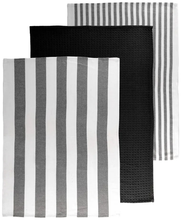 Pamut konyharuha szett 3 db-os 51x74 cm Marra – Tiseco Home Studio