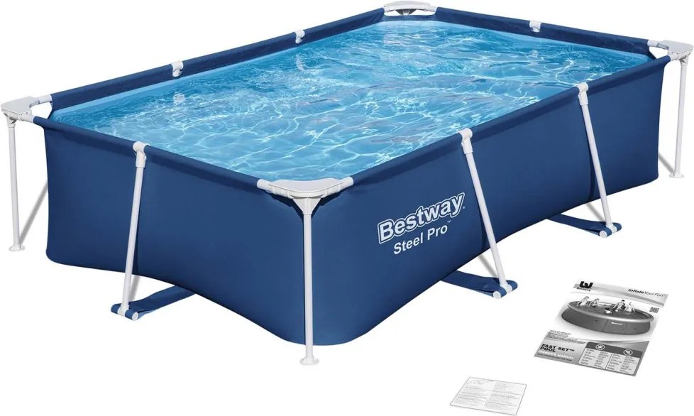 Bestway 56403N keretes kerti medence, 259 x 170 x 61 cm