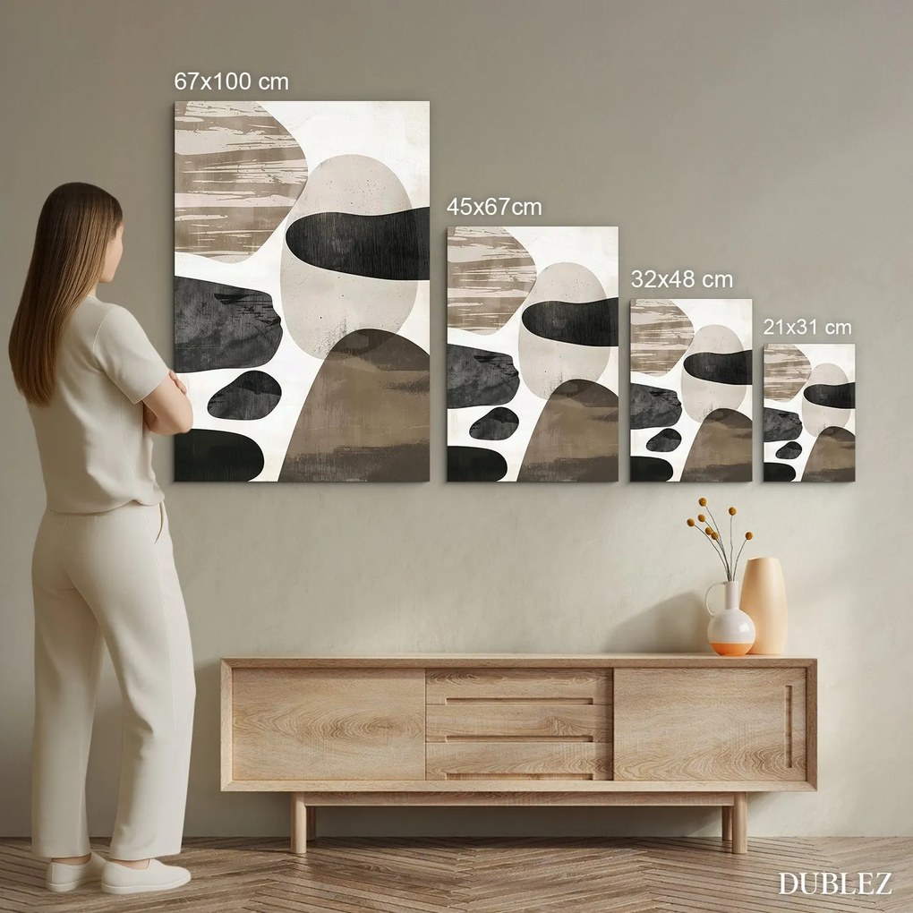DUBLEZ | Fából készült kép - Shape art | Prémium UV nyomtatás