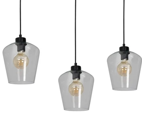 Csillár SANTIAGO 3xE27 / 60W / 230V átlátszó