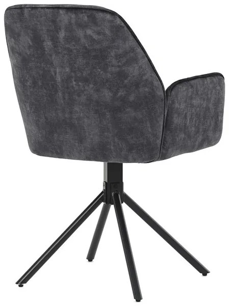 Fekete Bársony Étkezőszék. HC-511 BK4