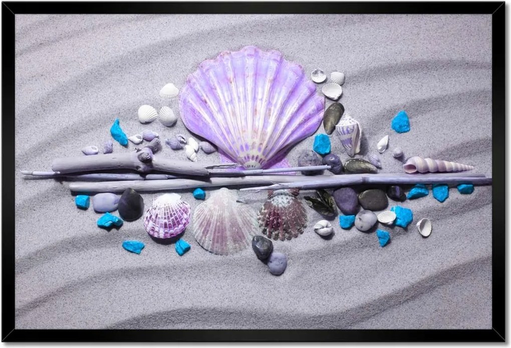Poszterek keretben 60x40 Kagyló kompozíció