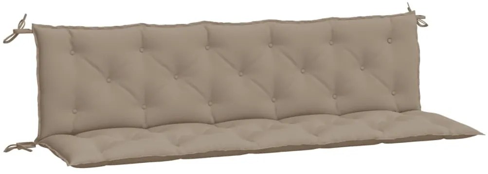 2 db tópszínű oxford szövet kerti padpárna 180 x 50 x 7 cm