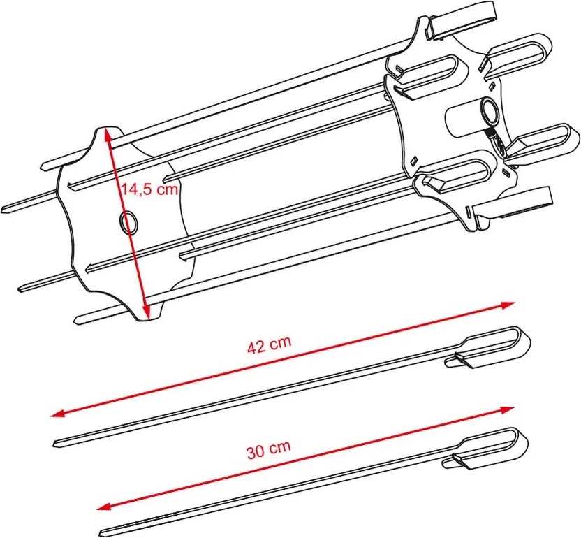 Avenberg TANDOORI Forgó nyárs