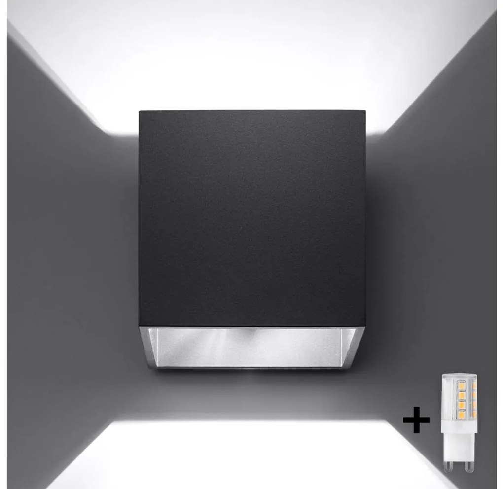 Brilagi Brilagi -  LED Fali lámpa MURO 1xG9/4W/230V fekete BG0561