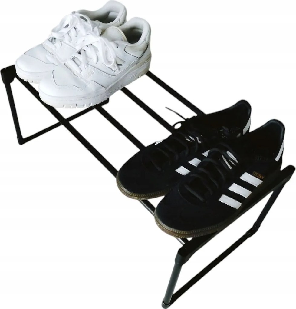 Polcos Szekrény Polcos Állvány Könnyű Stílusos Cipő Fekete