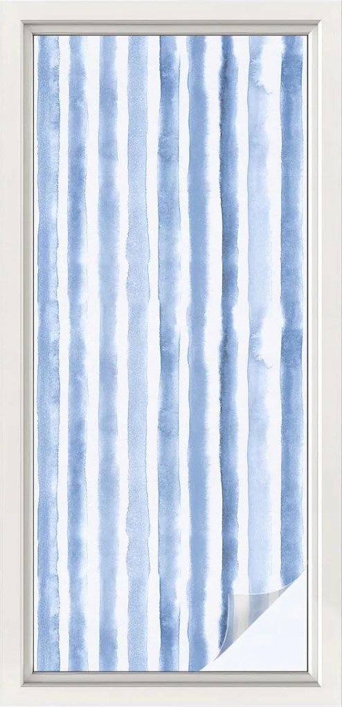 Öntapadós Védőfólia Szélvédőre Kék csíkos 50x116 cm