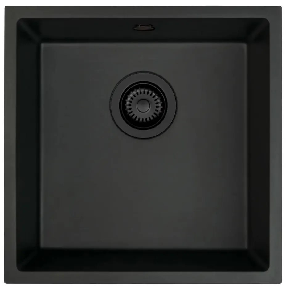 Deante ZQA_N10A - Mosogató CORDA 44x44 cm gránit/fekete
