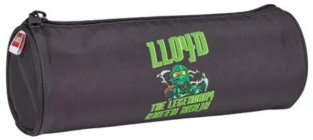 Tolltartó, henger alakú, cipzáras, LEGO Ninjago Lloyd, fekete-mintás (L202872508)