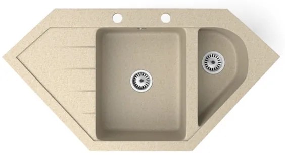 Gránit mosogató NERO Joker + szifon (bézs)