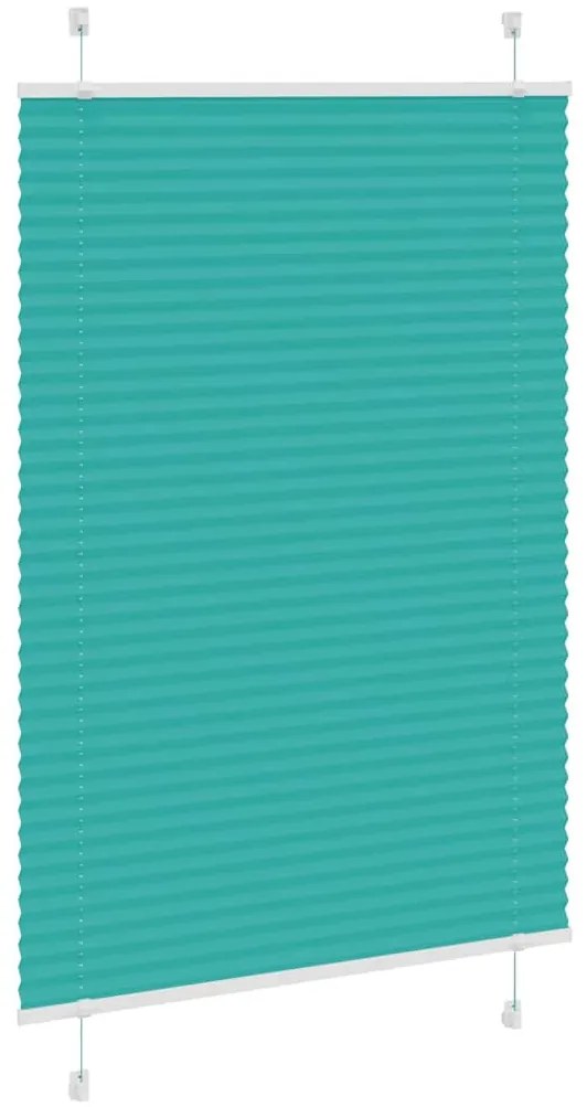 pliszírozott redőny Benzinzöld 95x100 cm szövetszélesség