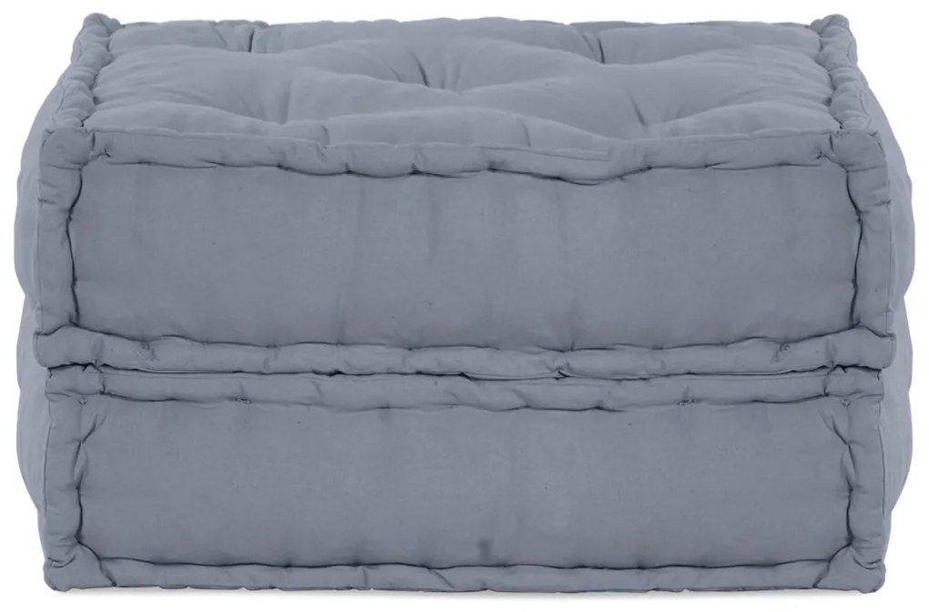 Moduláris Puff Szürke 70x70x36 Szövet
