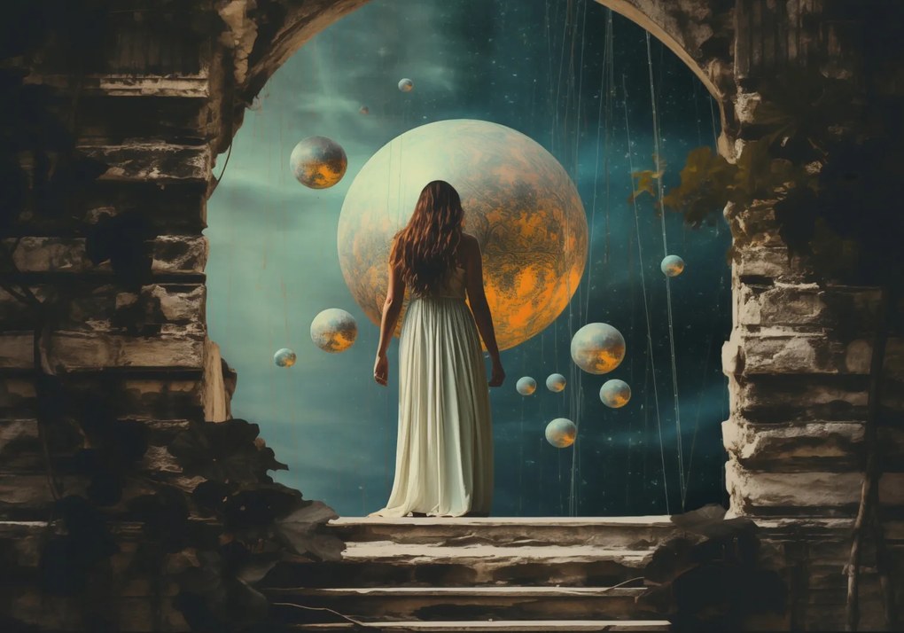 Poszter 66,5x46,5cm Színház a romok portálján