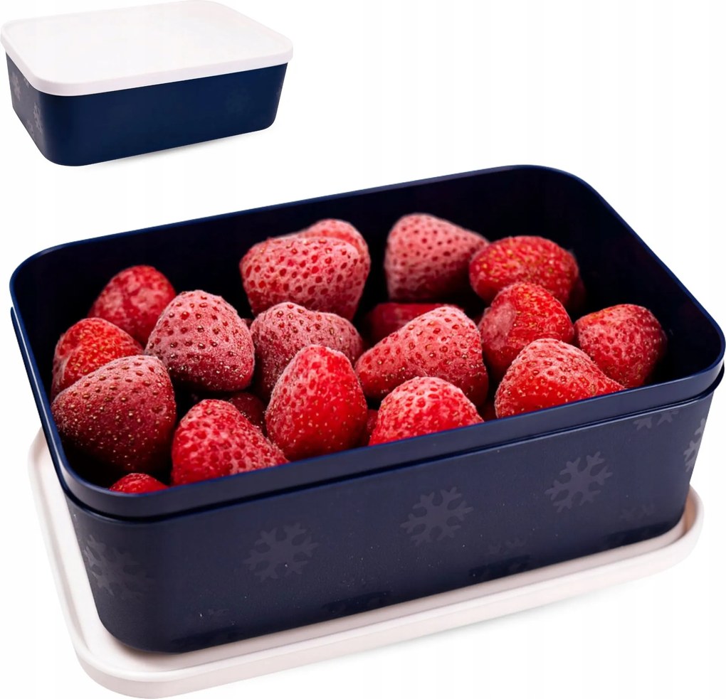 No Frost Műanyag Ételtároló Doboz Sütemény hűtőszekrényhez 1600ml