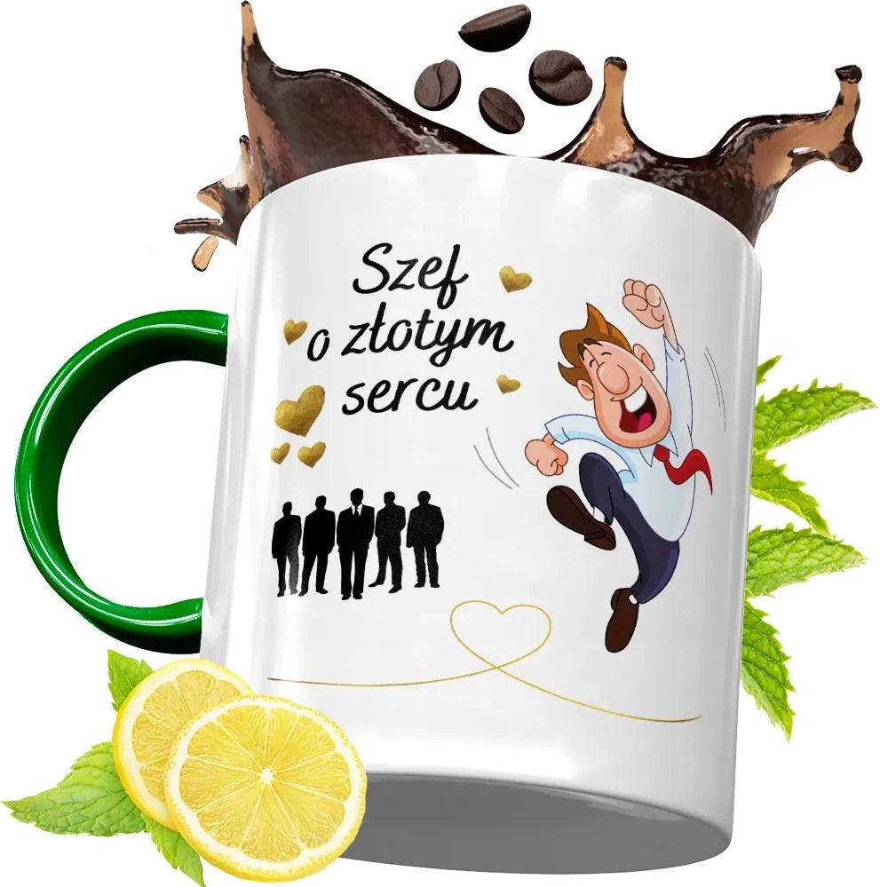 Zöld Bögre A Főnöknek Születésnapi Ajándék fényképes nyomtatással