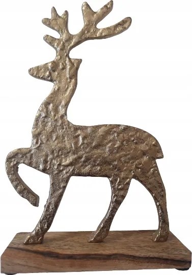 Rénszarvas Figura Arany Karácsonyi Dekoráció Glamour