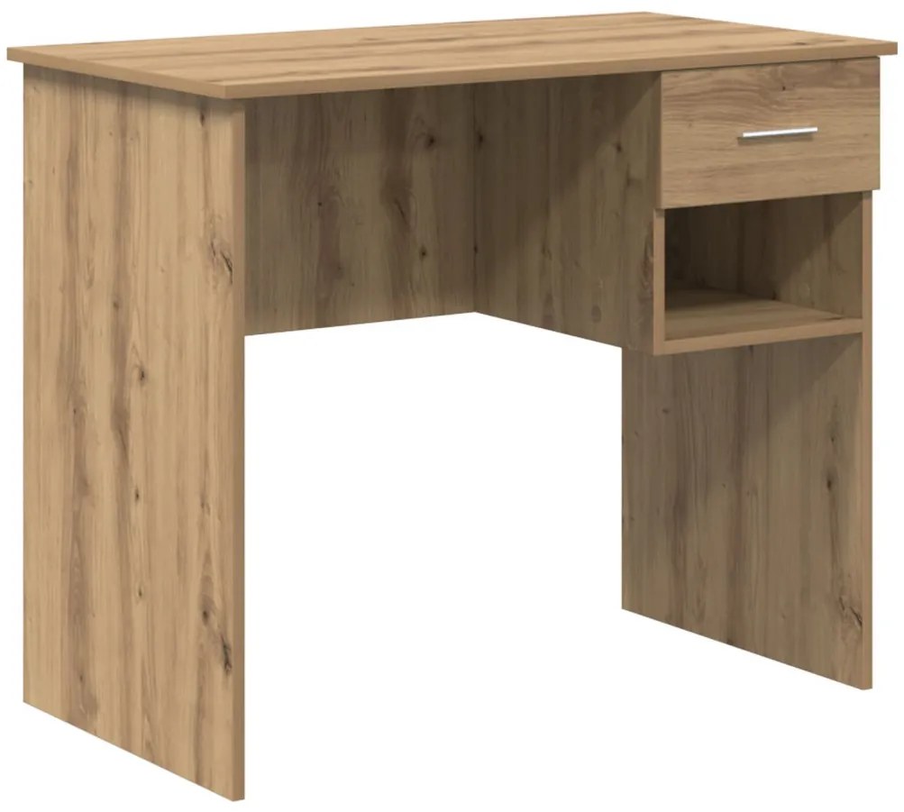 Íróasztal tárolóval Mesteri tölgy 90x49.5x75 cm Szerelt fa