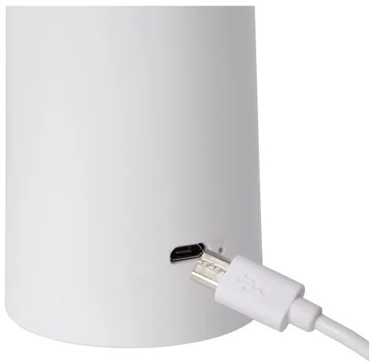 Lucide 02807/04/31 - LED Dimmelhető lámpa JIVE LED/3W/3,7V 3000/6500K IP44 fehér