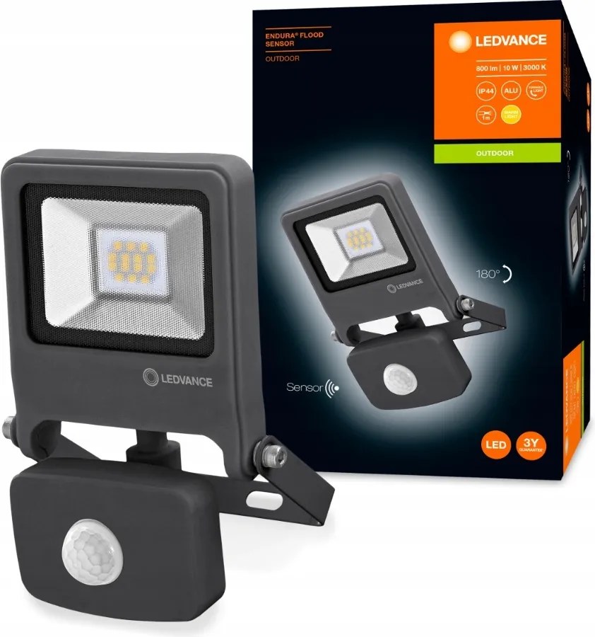 Led fényvető Kültéri halogén érzékelő 10W 3000K Endura Ledvance