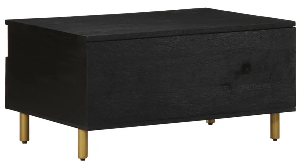 fekete szerelt fa dohányzóasztal 80 x 54 x 40 cm