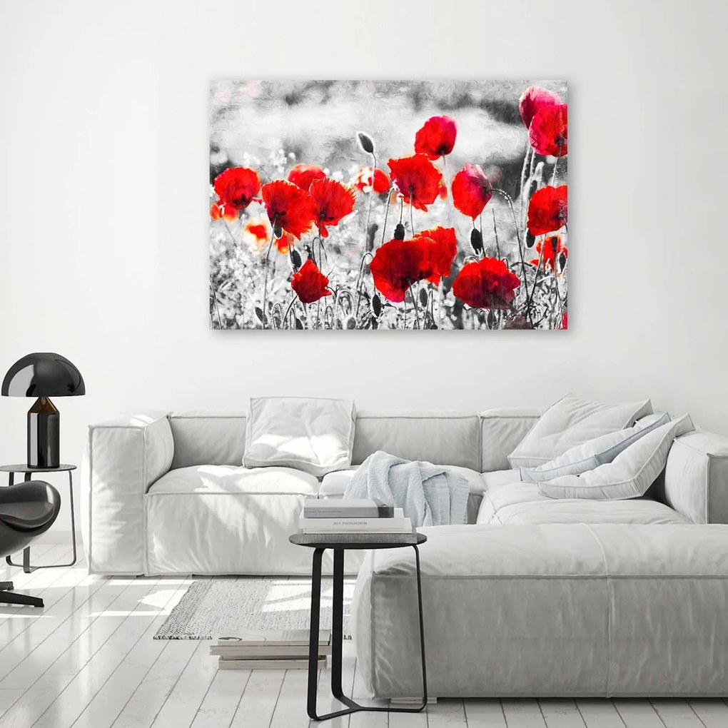 Gario Vászonkép Vörös mezei pipacsok Méret: 100 x 70 cm