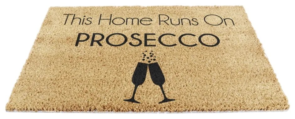Kókuszrost lábtörlő 40x60 cm This Home Runs On Prosecco – Artsy Doormats