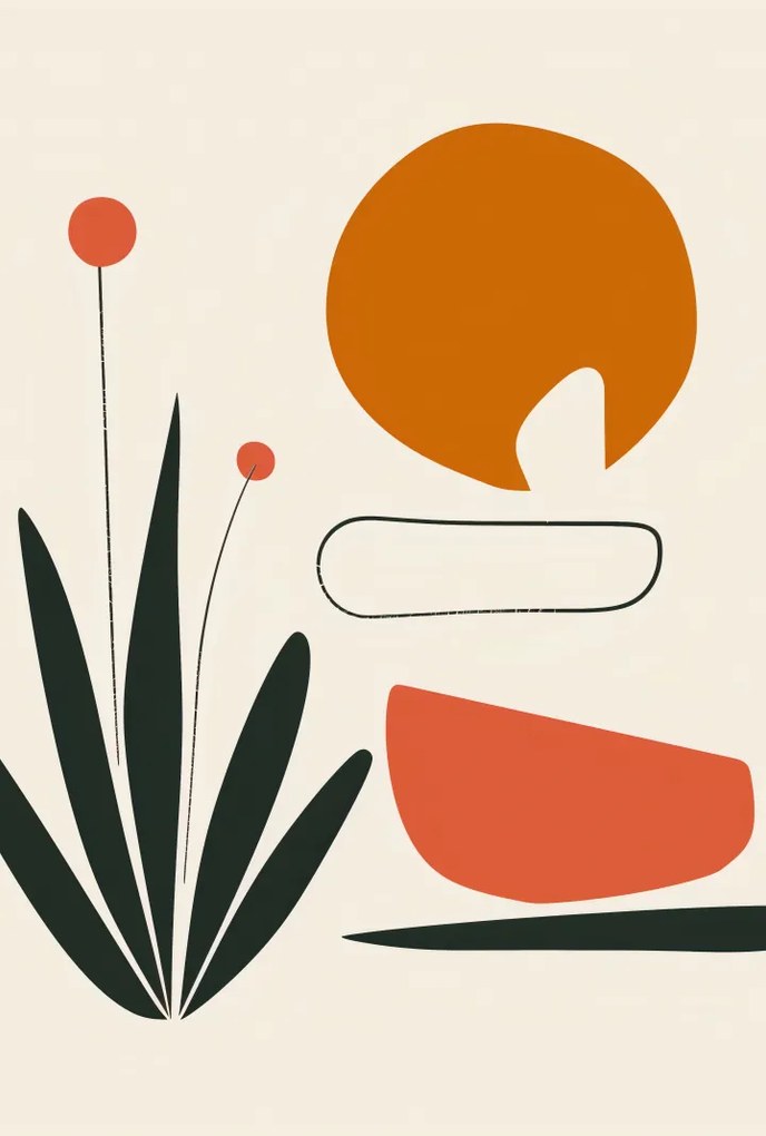 Poszter 67,5x100cm Absztrakt Zen