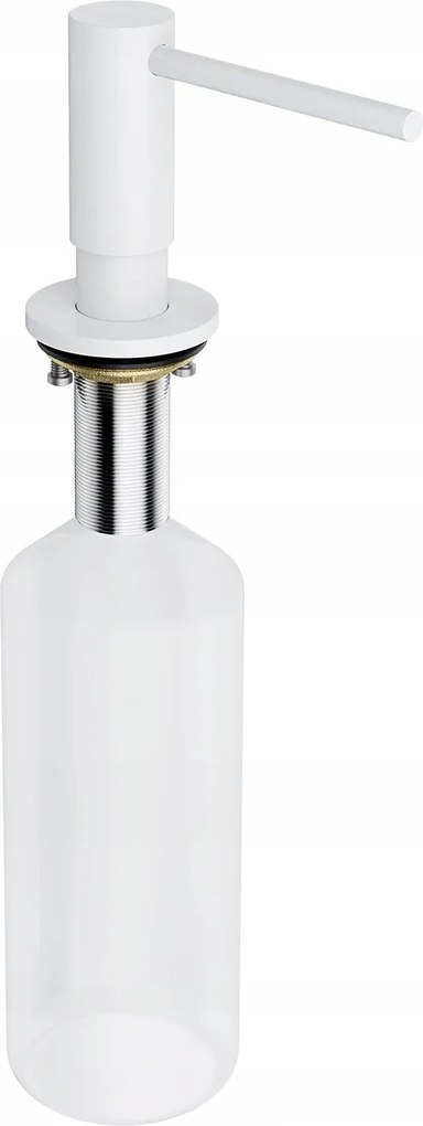 Folyékony Szappan Adagoló Fehér Matt Omnires Asztali Sárgaréz